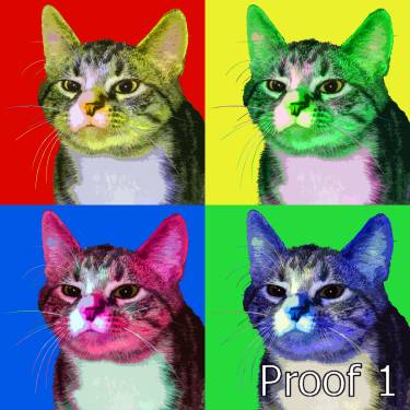 cat pop art