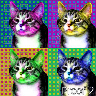 warhol inspired cat art