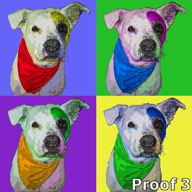 Terrier Custom pop art portrait