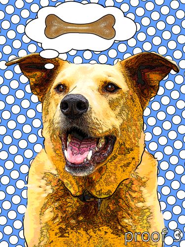 Comic Dog pop art
