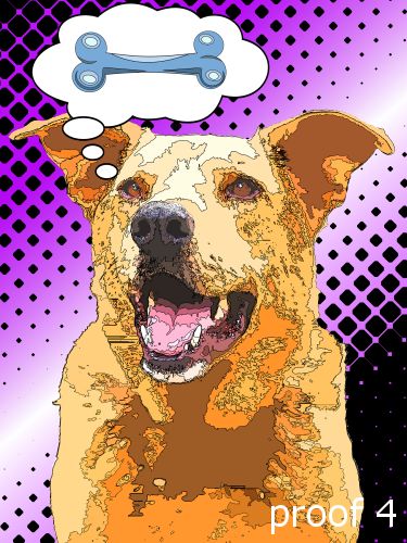 Pop Art Dog Portrait