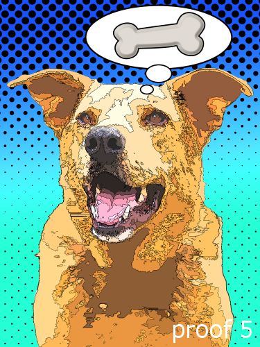 dog pop art 