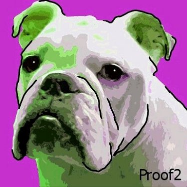 Bull Dog art portraits