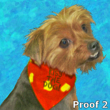 Yorkie Terrier whimsical portraits