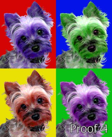 Custom Yorkie Terrier Gifts and art Portraits