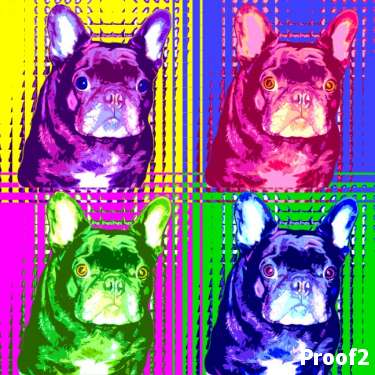 Frenchie french bulldog art 