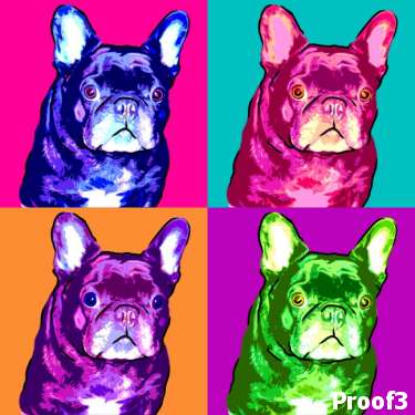 fench bulldog breed specific art portraits