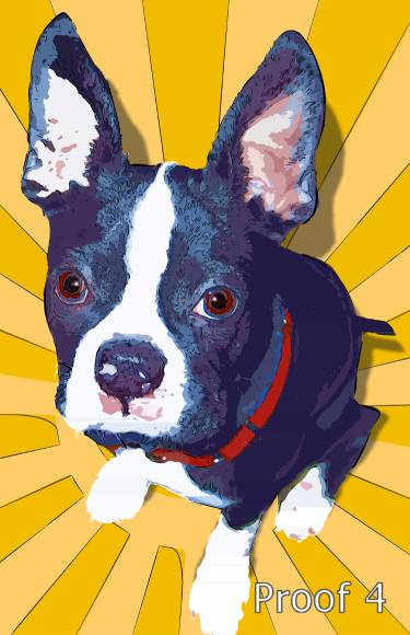 Custom Boston Terrier gifts and artwork