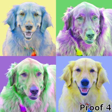 whimsical breed specific Golden Retriever art