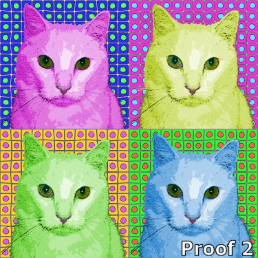 pop art pet portrait himalayan