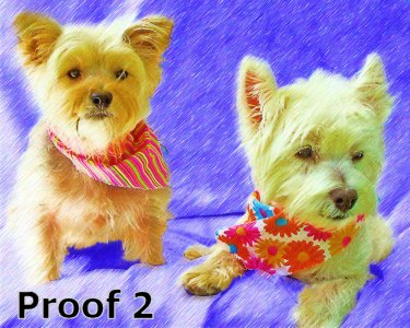 Custom dog art