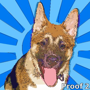 Fun custom Akita portraits