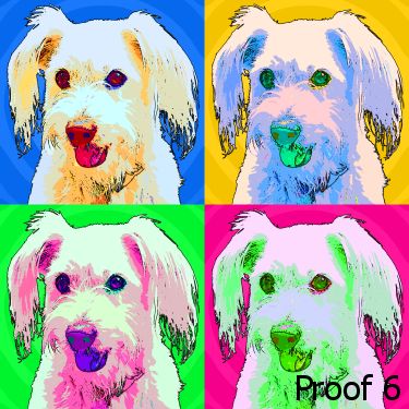 custom dog art from your photos