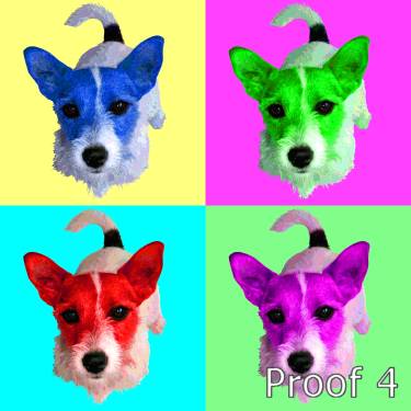 Comissioned Parson Jack Russell Breed Specific Art Portraits