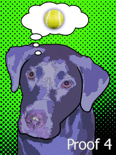 Comic style pop art portrait Lichtenstein 