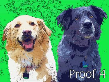 Portraits of Rogue and Rudder