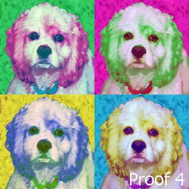 breed specific Brittany Spaniel pop art