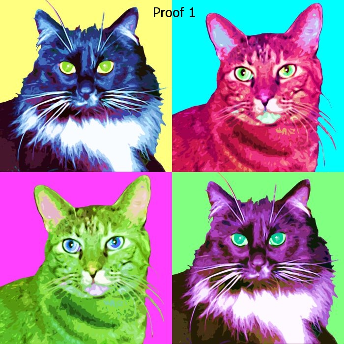Kitty art portraits