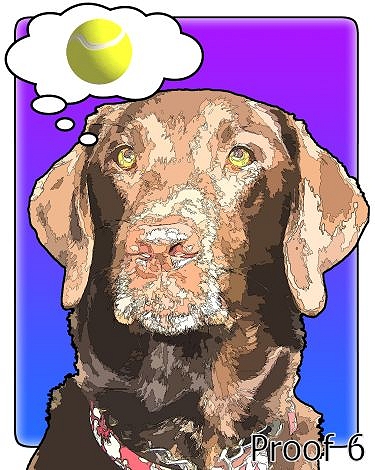 Labrador portraits pop art 