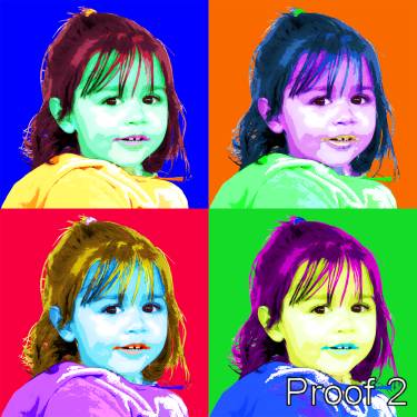 Warhol inspired Child portrait 