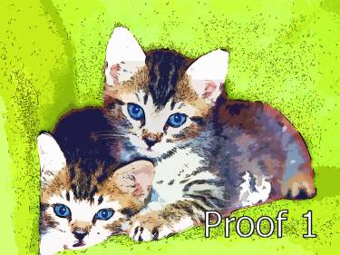 cat pop art warhol style