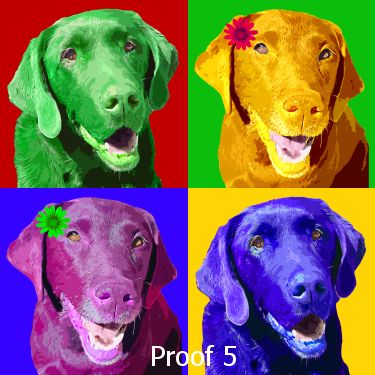 Lab art warhol style 