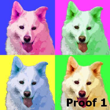 Samoyed art portraits 
