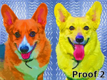 custom Welsh Corgi portrait 