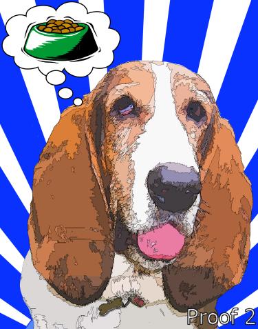 bassett hound breed specific art