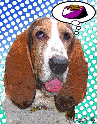 bassett hound portrait