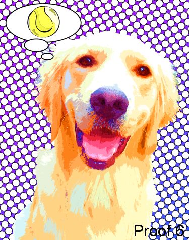 Golden Retriever dog portrait